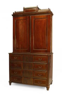 Russian Mahogany Secretary Bookcase - 2799118