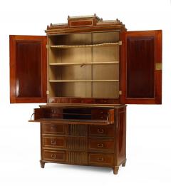 Russian Mahogany Secretary Bookcase - 2799119
