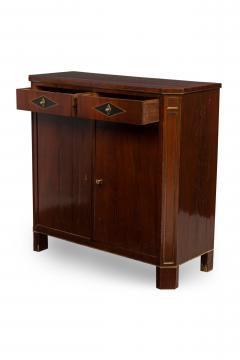 Russian Neo Classic Mahogany Inliad 2 Door Credenza - 4630489