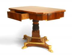 Russian Neoclassic Clawed Mahogany Center Table - 4628544