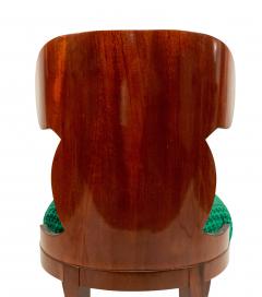 Russian Neoclassic Green Velvet Side Chair - 1419261