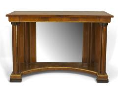 Russian Neoclassic Mahogany and Mirrored Console Table - 1428147