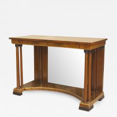 Russian Neoclassic Mahogany and Mirrored Console Table - 1470343