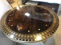 Russian Neoclassical 19th Century Rosewood Breakfast Center Dining Table - 2981180