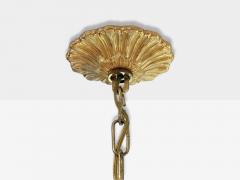 Russian Neoclassical Bronze Crystal Chandelier Italy 1950s - 4256037