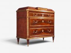 Russian Neoclassical Commode Crotch Mahogany Bronze Baltic States 1860s - 4792150