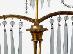 Russian Neoclassical Dore Bronze Crystal Marble Table Lamps Russia 19th c  - 4220875