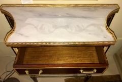 Russian Neoclassical Style Console Server or Commode with Marble Top - 2972604