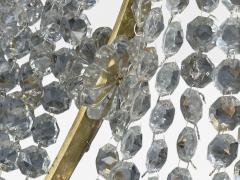 Russian Neoclassical Style Monumental Chandeliers Bronze Crystal 1960s - 4518536