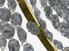 Russian Neoclassical Style Monumental Chandeliers Bronze Crystal 1960s - 4518537