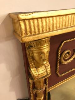 Russian Neoclassical Style Parcel Paint and Gilt Decorated Mirror - 3002415