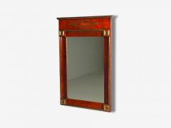 Russian Neoclassical Wall Mirror Mahogany Bronze Baltic States 1860s - 4791193