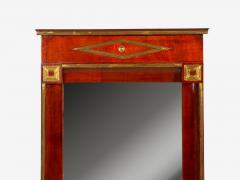 Russian Neoclassical Wall Mirror Mahogany Bronze Baltic States 1860s - 4791196