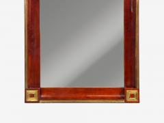 Russian Neoclassical Wall Mirror Mahogany Bronze Baltic States 1860s - 4791197