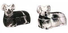 Russian Porcelain Ram Shaped Boxes - 4670376