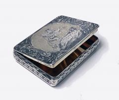 Russian Silver Niello Snuff Box Nikola Lukich Dubrovin 1824 - 1246818