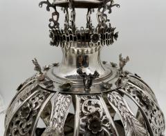 Russian Sterling Silver Torah Crown Judaica Turn of the Century Highly Detailed - 3255172