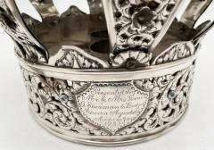 Russian Sterling Silver Torah Crown Judaica Turn of the Century Highly Detailed - 3255198