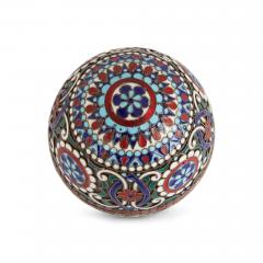 Russian cloisonn enamel and silver gilt egg - 3635241