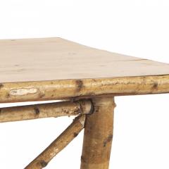 Rustic Adirondack Birch Wood Dining Table - 4650421