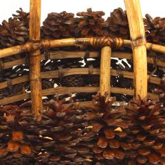 Rustic Adirondack Pine Cone Basket - 4671800