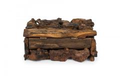 Rustic Adirondack Style Hinged Wooden Box - 4671517