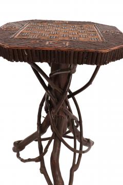 Rustic Adirondack Twig and Wood Game Table - 1429833