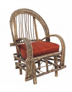 Rustic Adirondack Willow Arm Chair - 4169851