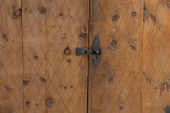Rustic Alpine Folk Art Pine Cupboard Circa 1800 - 4743759