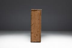 Rustic Alpine Folk Art Pine Cupboard Circa 1800 - 4743812