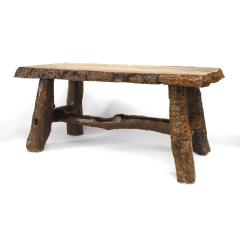 Rustic American Adirondack Walnut Dining Table - 4649578