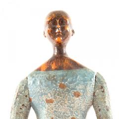 Rustic American Folk Clown Figure - 4408258