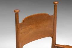 Rustic Armchair in Solid Oak and Straw United Kingdom 1900s - 3461372