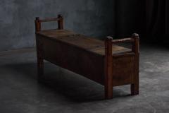 Rustic Art Populaire Chest Bench France 19th Century - 3954473