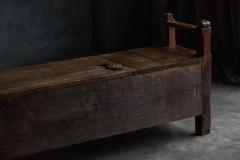 Rustic Art Populaire Chest Bench France 19th Century - 3954491