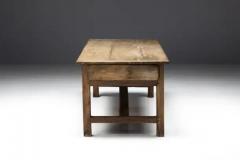 Rustic Art Populaire Dining Table France 19th Century - 3560807