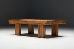 Rustic Artisan Coffee Table France 1950s - 3522856