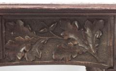 Rustic Black Forest 19th Cent Bear Carved Walnut Table Desk - 637204