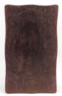 Rustic Black Forest 19th Cent Bear Carved Walnut Table Desk - 637207