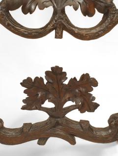 Rustic Black Forest 19th Cent Carved Walnut Cabinet on Stand - 637171