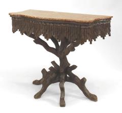 Rustic Black Forest 19th Cent Walnut Console Table - 637138