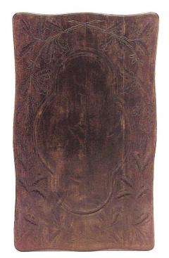 Rustic Black Forest Bear Walnut Table Desk - 4626212