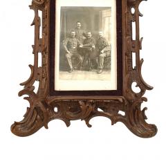 Rustic Black Forest Carved Oak Picture Frame - 4519657