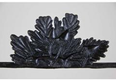 Rustic Black Forest Mirror Hand Carved With Oak Leaves Austria Circa 1880 - 3709539