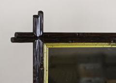Rustic Black Forest Mirror with Gilt Inner Bar Austria circa 1880 - 3415875