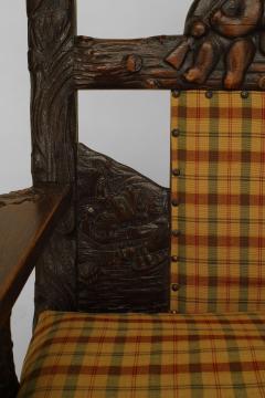 Rustic Black Forest Oak Arm Chair - 558568