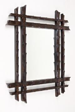 Rustic Black Forest Wall Mirror Austria circa 1870 - 3599646