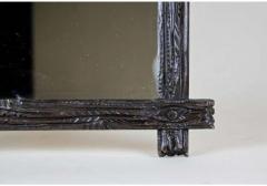 Rustic Black Forest Wall Mirror Hand Carved Austria Circa 1890 - 3709475