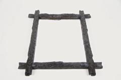 Rustic Black Forest Wall Mirror Hand Carved Austria circa 1870 - 3657604