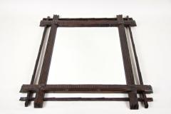 Rustic Black Forest Wall Mirror Hand Carved Austria circa 1880 - 3483800